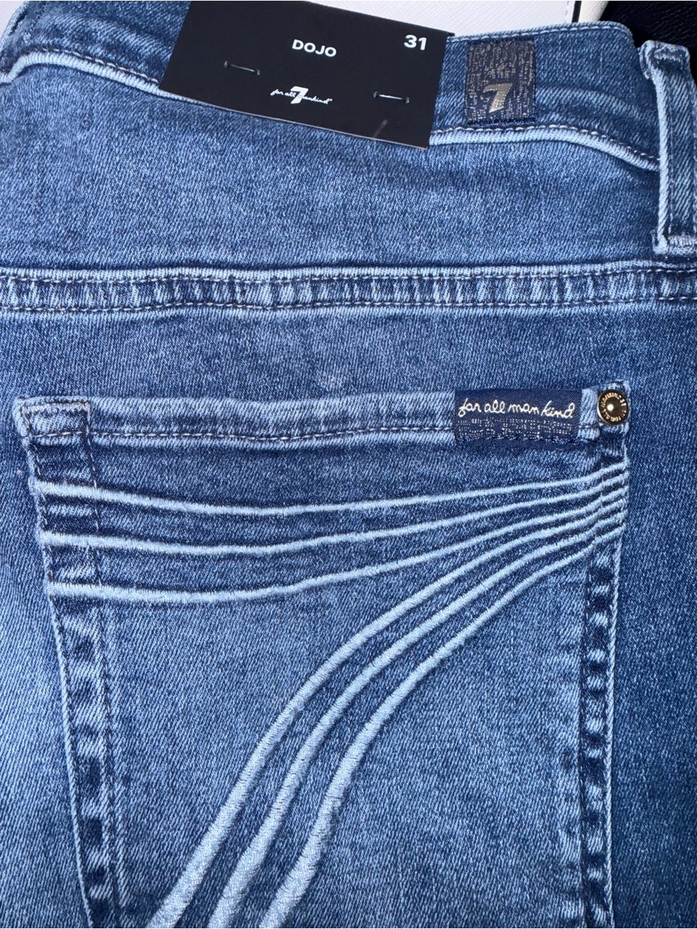 7 For All Mankind Women's Light Blue Flare Jeans